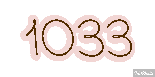 1033 Text effect