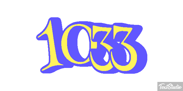 1033 Text effect