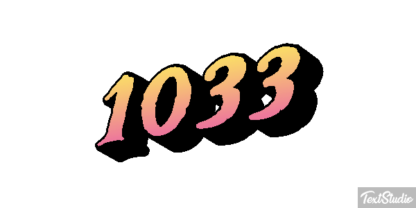 1033 Text effect