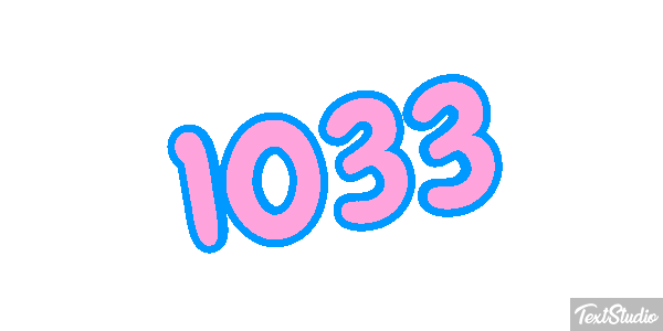 1033 Text effect