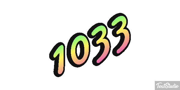 1033 Text effect