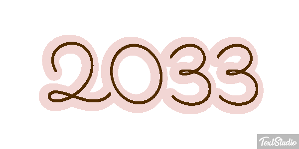 2033 Efeito do texto