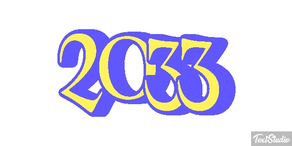 2033 Efeito do texto