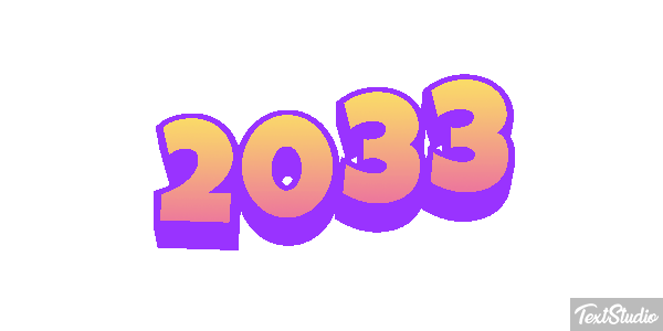 2033 Efeito do texto