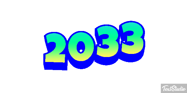 2033 Efeito do texto
