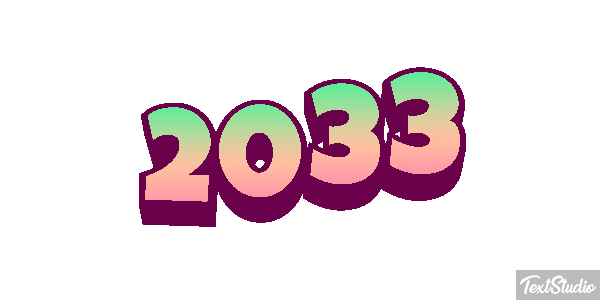 2033 Efeito do texto
