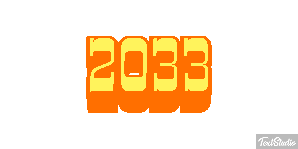 2033 Efeito do texto