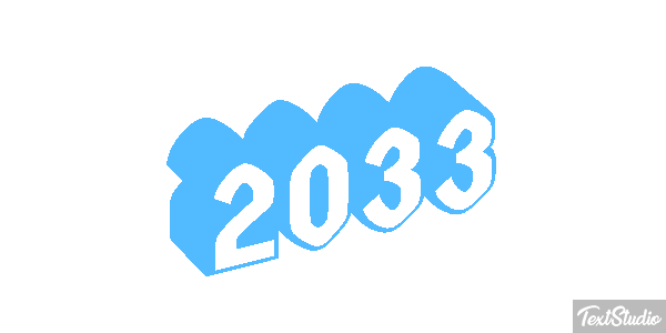 2033 Efeito do texto