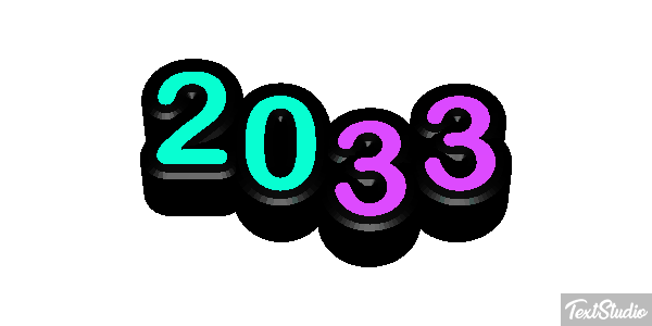 2033 Efeito do texto