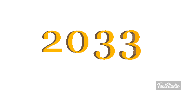 2033 Efeito do texto