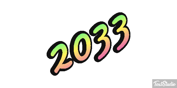 2033 Efeito do texto