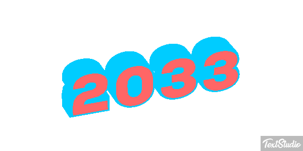 2033 Efeito do texto
