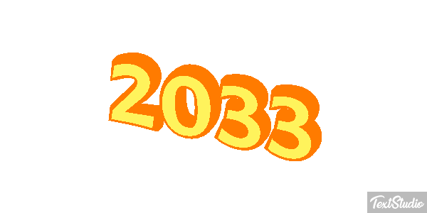2033 Efeito do texto