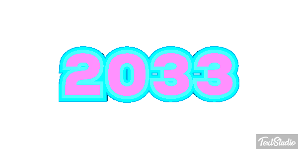 2033 Efeito do texto