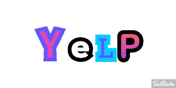 Yelp Efecto de texto