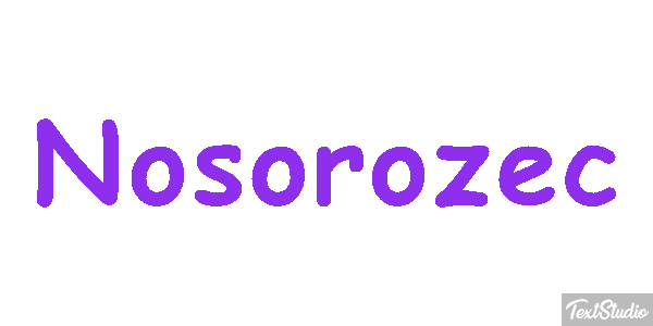 Nosorożec Efekt tekstowy