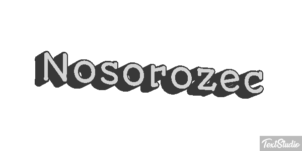 Nosorożec Efekt tekstowy
