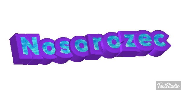 Nosorożec Efekt tekstowy