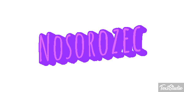 Nosorożec Efekt tekstowy