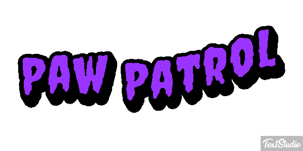 Paw Patrol Efeito do texto
