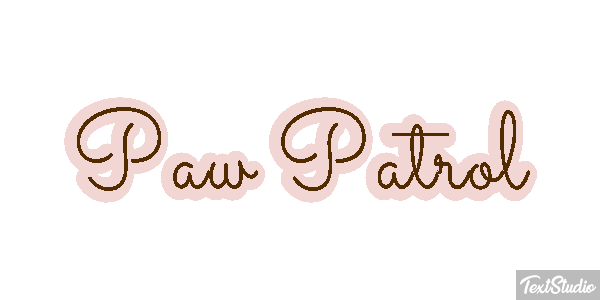 Paw Patrol Efeito do texto