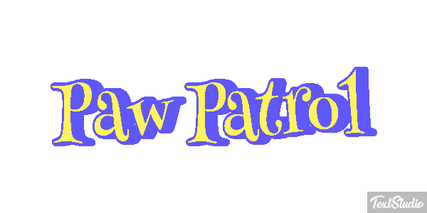 Paw Patrol Efeito do texto