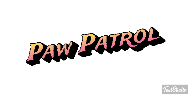 Paw Patrol Efeito do texto