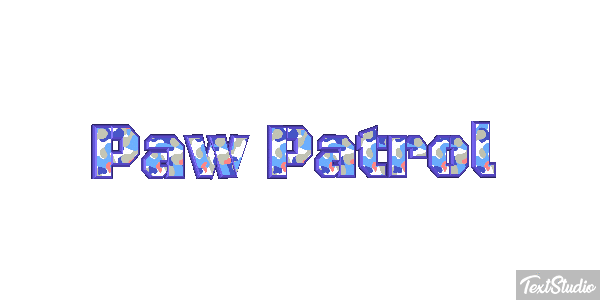 Paw Patrol Efeito do texto