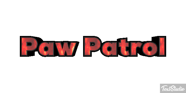 Paw Patrol Efeito do texto