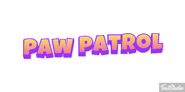 Paw Patrol Efeito do texto