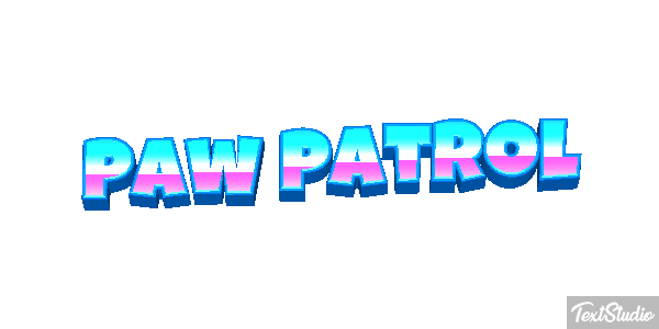 Paw Patrol Efeito do texto