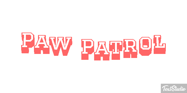Paw Patrol Efeito do texto