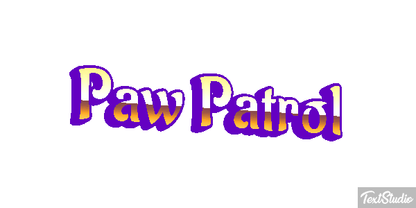 Paw Patrol Efeito do texto