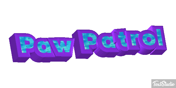Paw Patrol Efeito do texto