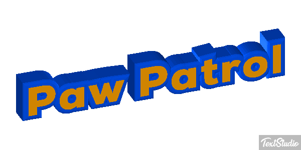Paw Patrol Efeito do texto