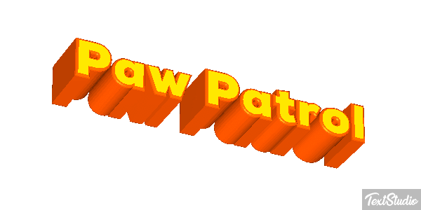 Paw Patrol Efeito do texto