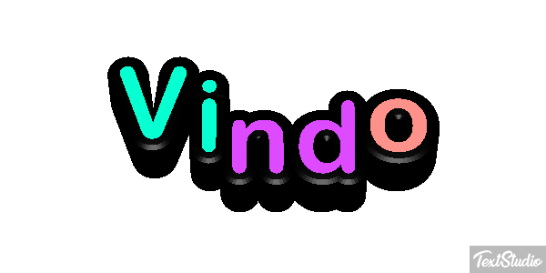 Vindo Efeito do texto