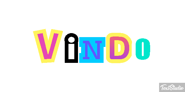 Vindo Efeito do texto