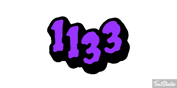 1133 Text effect