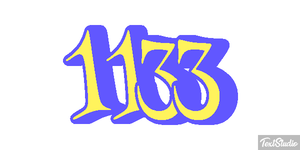 1133 Text effect