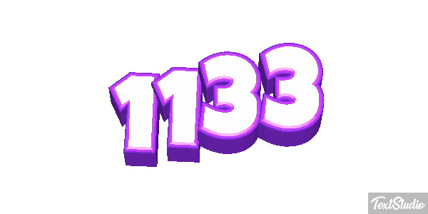 1133 Text effect
