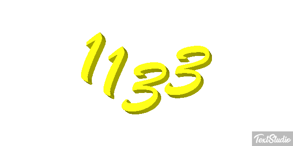 1133 Text effect