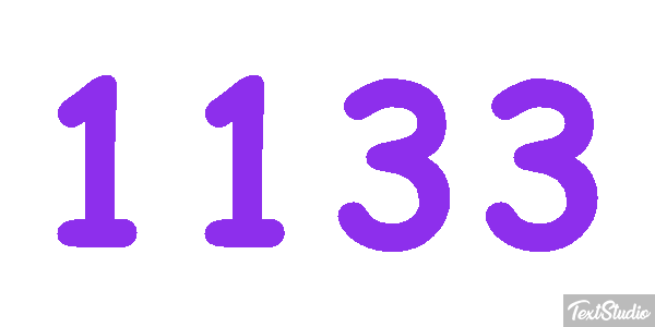 1133 Text effect