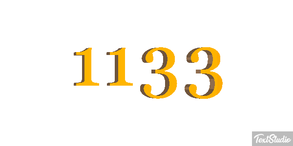 1133 Text effect