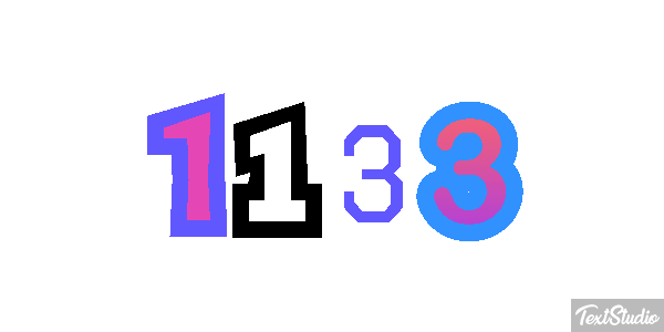 1133 Text effect