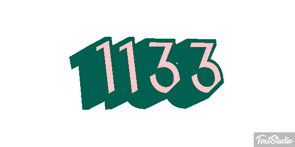 1133 Text effect