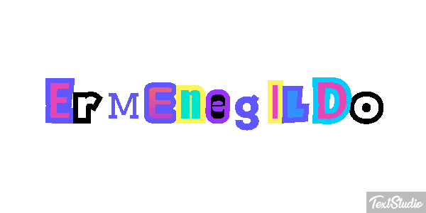 Ermenegildo Tekst effect