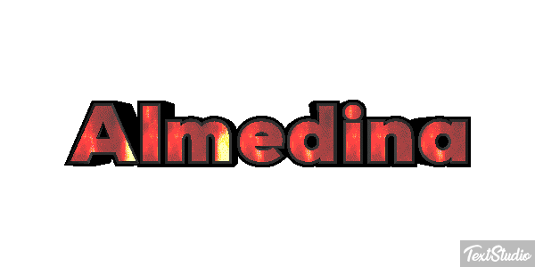 Almedina Text effect