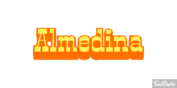 Almedina Text effect