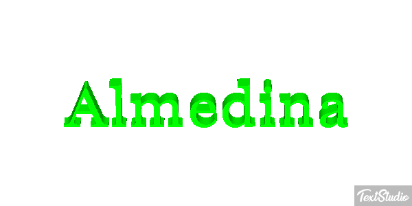 Almedina Text effect